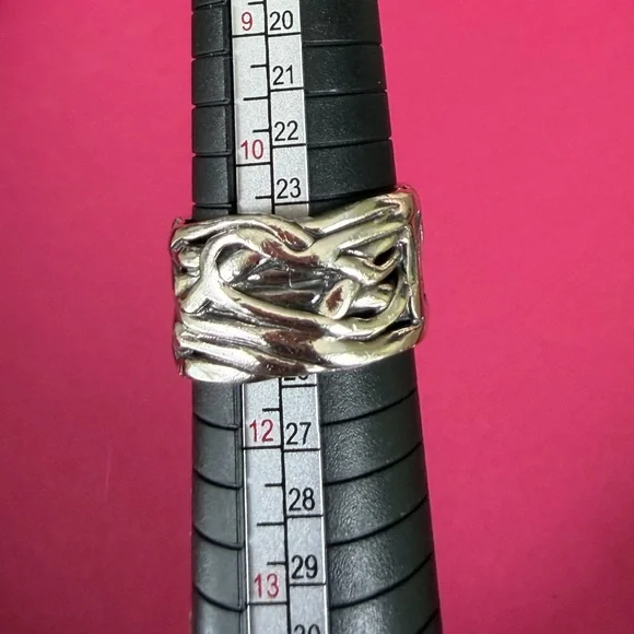 VINTAGE Retired Silpada "Mermaid Ring" R1542_Size 11_.925 Sterling w/Coin Pearl - Picture 6 of 7